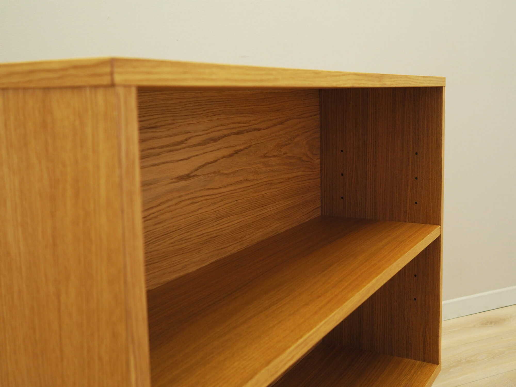 Vintage bookshelf oak brown 1990s 6