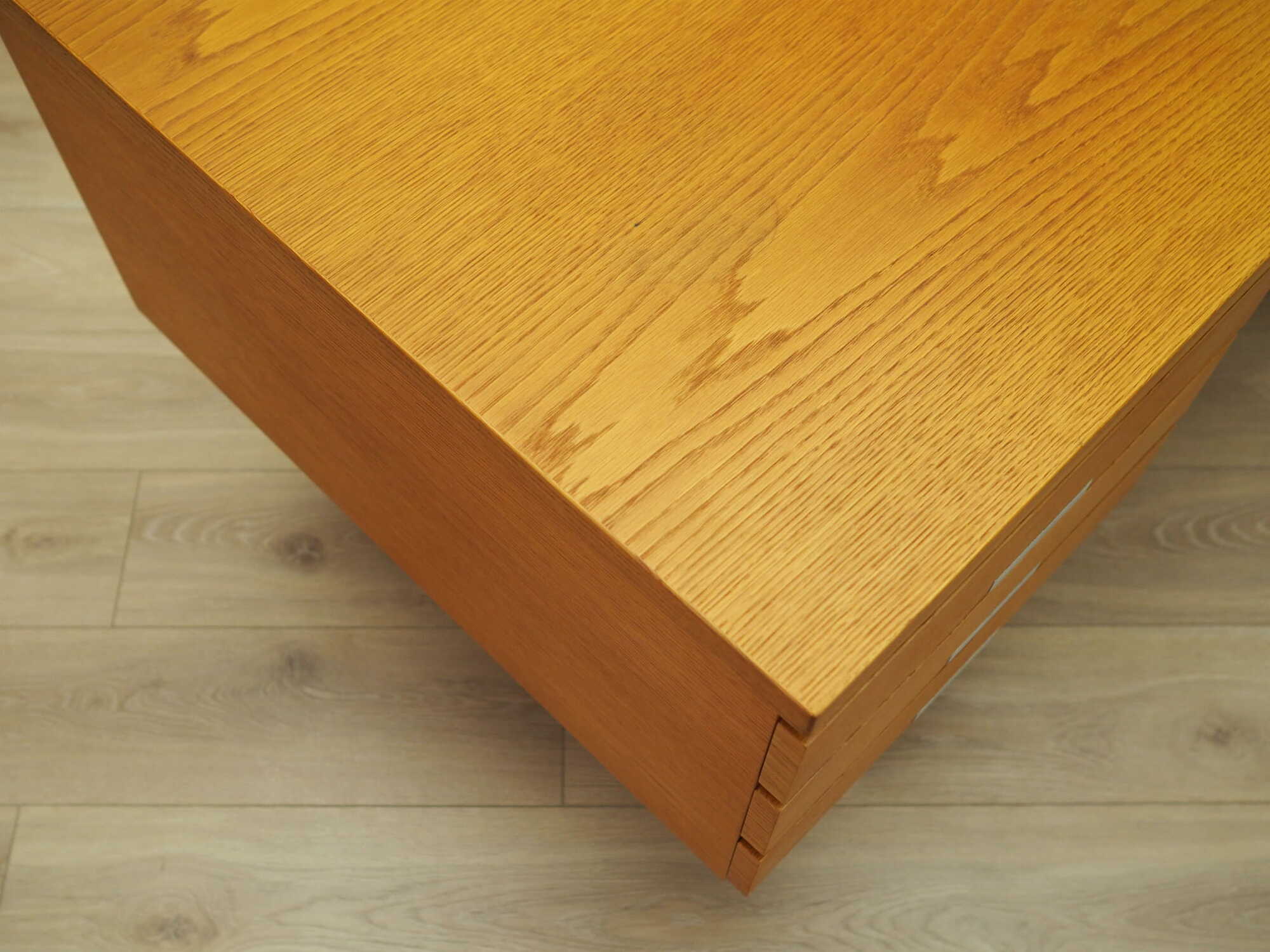 Vintage desk ash wood 1970s 8