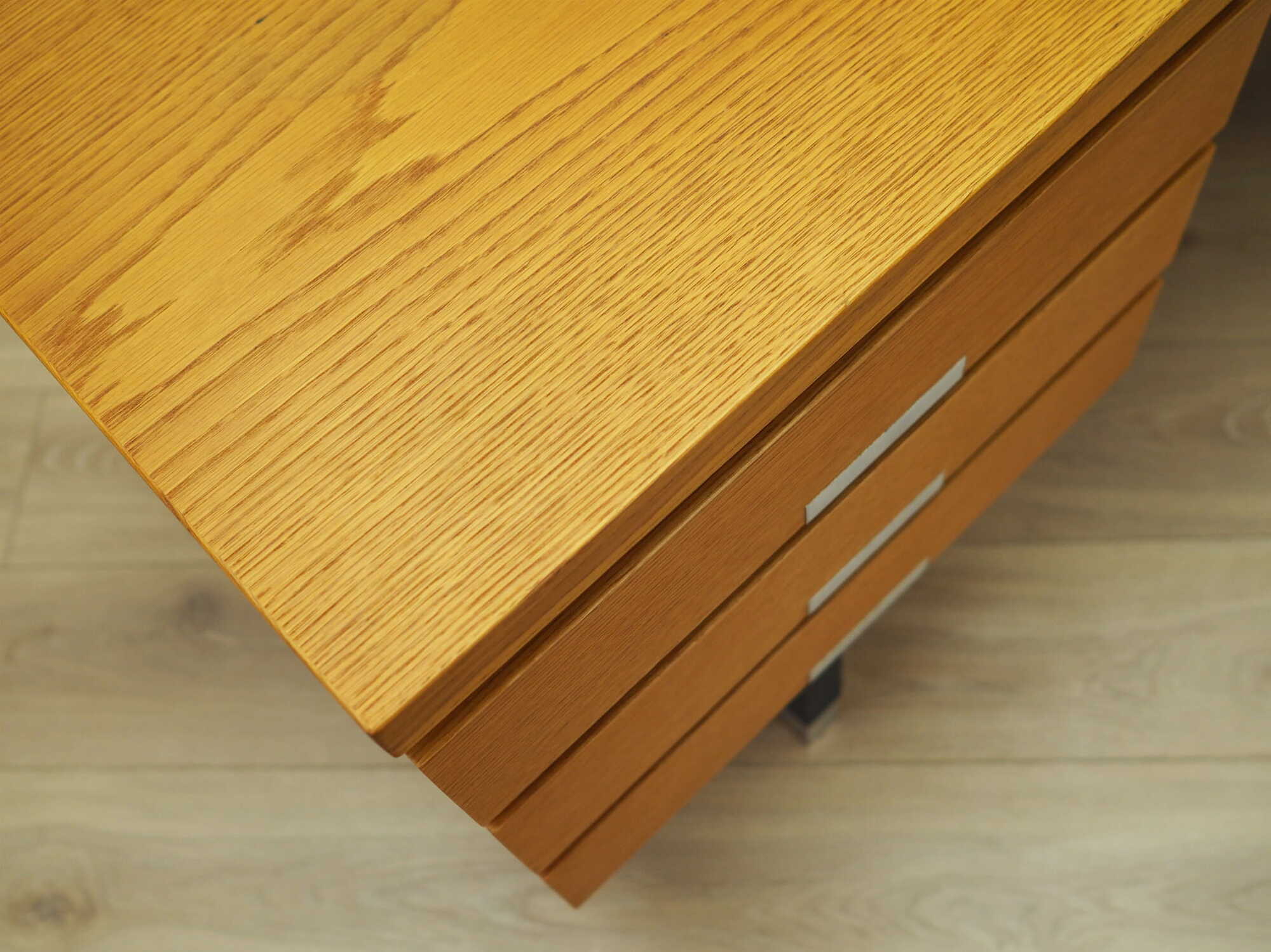Vintage desk ash wood 1970s 7