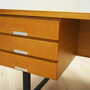 Vintage desk ash wood 1970s 9
