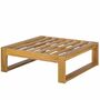 Mavre Lounge Ottoman Acacia Wood Textile Beige 3