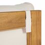 Mavre Lounge Ottoman Acacia Wood Textile Beige 5