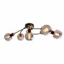 Ceiling light Glass Iron Black Brown 0