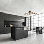 Ceiling light Glass Iron Black Brown 2