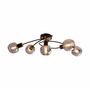Ceiling light Glass Iron Black Brown 4