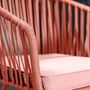 2x Noxi Gartenstuhl Stahl Polyester Flamingorosa 3