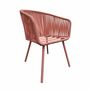2x Noxi Gartenstuhl Stahl Polyester Flamingorosa 5