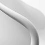 2x Peropos Dining Chair Metal Plastic Grey 4