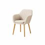 Tilanda Armlehnstuhl Eichenholz Webstoff Beige 1
