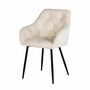 Tilly Armchair Metal Velvet Beige 1