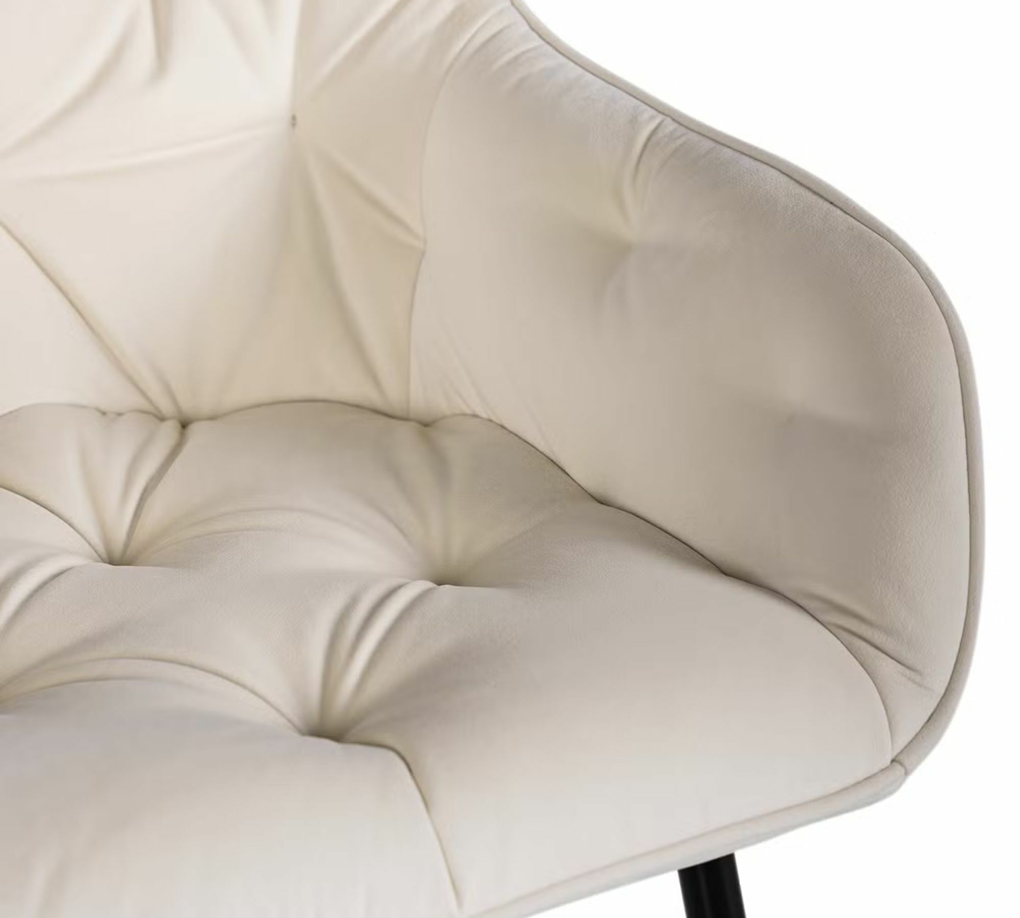 Tilly Armchair Metal Velvet Beige 3