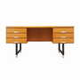 Vintage desk ash wood 1970s 0