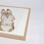 Little Rabbit Art Print with Frame Multicolored 2