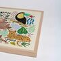 Jungle Animals gerahmter Kunstdruck  2