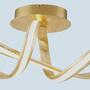 LED- Deckenleuchte geschwungenes Design Gold lackiert 1