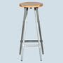 Barhocker Massivholz Braun 1