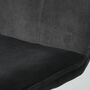 2x Upholstered chair metal velvet dark gray 5
