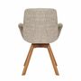 Polsterstuhl Massivholz Boucléstoff Cappuccino 3