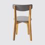 2x Garden chair solid wood acacia coated grey 3