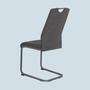 2x Dining chair microfiber anthracite 3