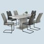2x Dining chair microfiber anthracite 5