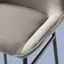 2x Bar stool woven fabric black 4