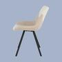 2x Esszimmerstuhl Webstoff Beige 2