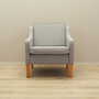Vintage armchair beech wood textile grey 1970s 3
