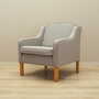 Vintage armchair beech wood textile grey 1970s 4