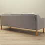 Vintage Sofa 3-seater Beech wood Textile Grey 1970s 8