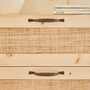 Kommode mit Geflecht 4 Schubladen Holz Kiefer 2