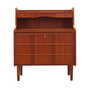 Vintage Secretary Teak Brown 1970s 0