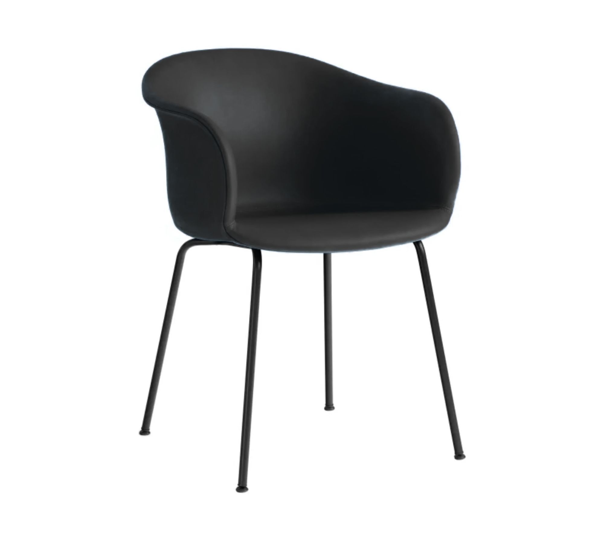 Elefy JH29 Armchair Leather Steel Black 0