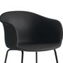 Elefy JH29 Armchair Leather Steel Black 1