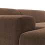 Karen 2-Sitzer Sofa Récamiere Links Cord Samt Haselnuss 5
