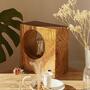 Tischlampe aus Recycling-Holz 2