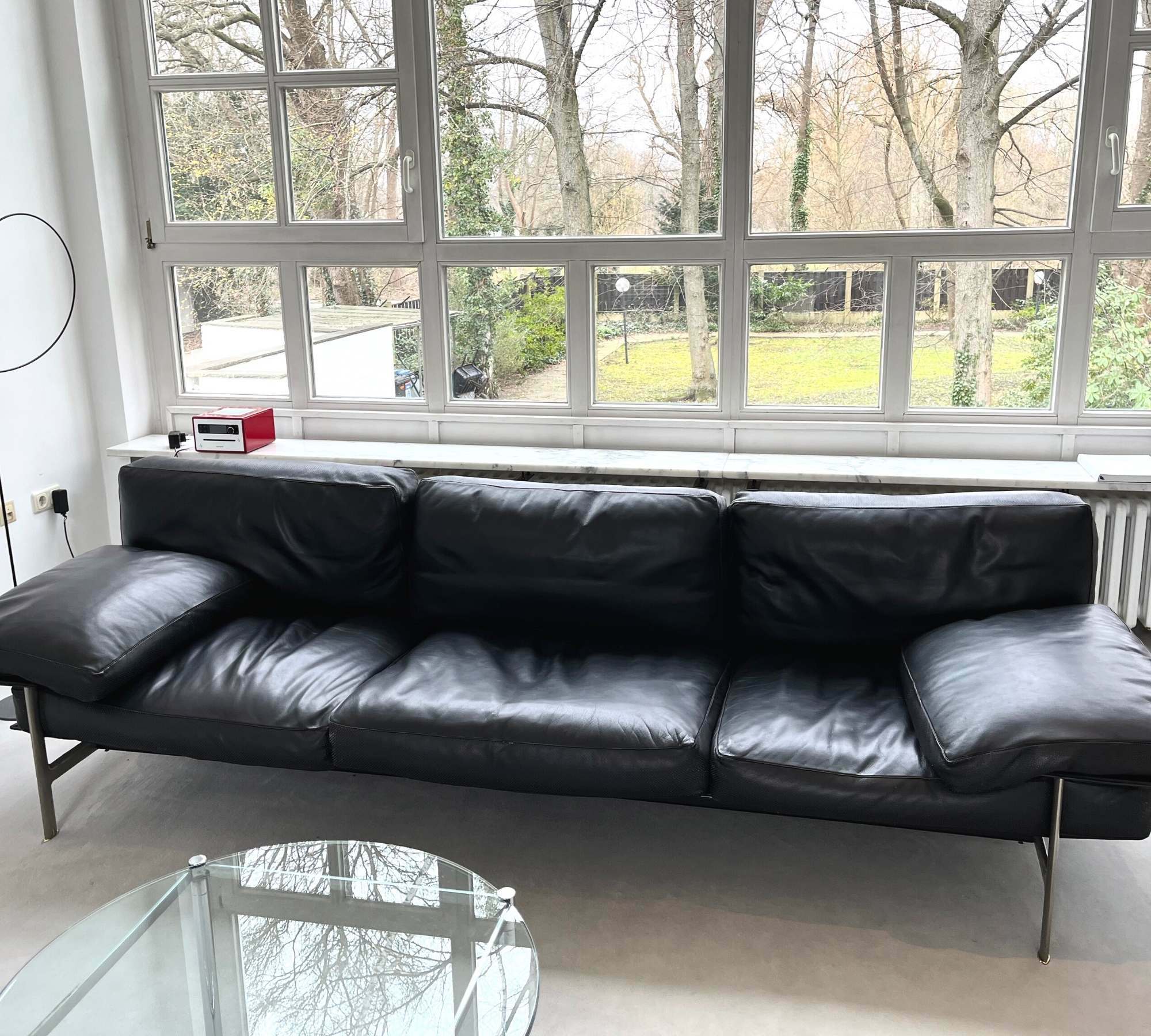 Diesis Sofa 3-seater leather sofa Black 1
