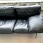 Diesis Sofa 3-Sitzer Ledersofa Schwarz 2