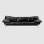 Diesis Sofa 3-Sitzer Ledersofa Schwarz 0