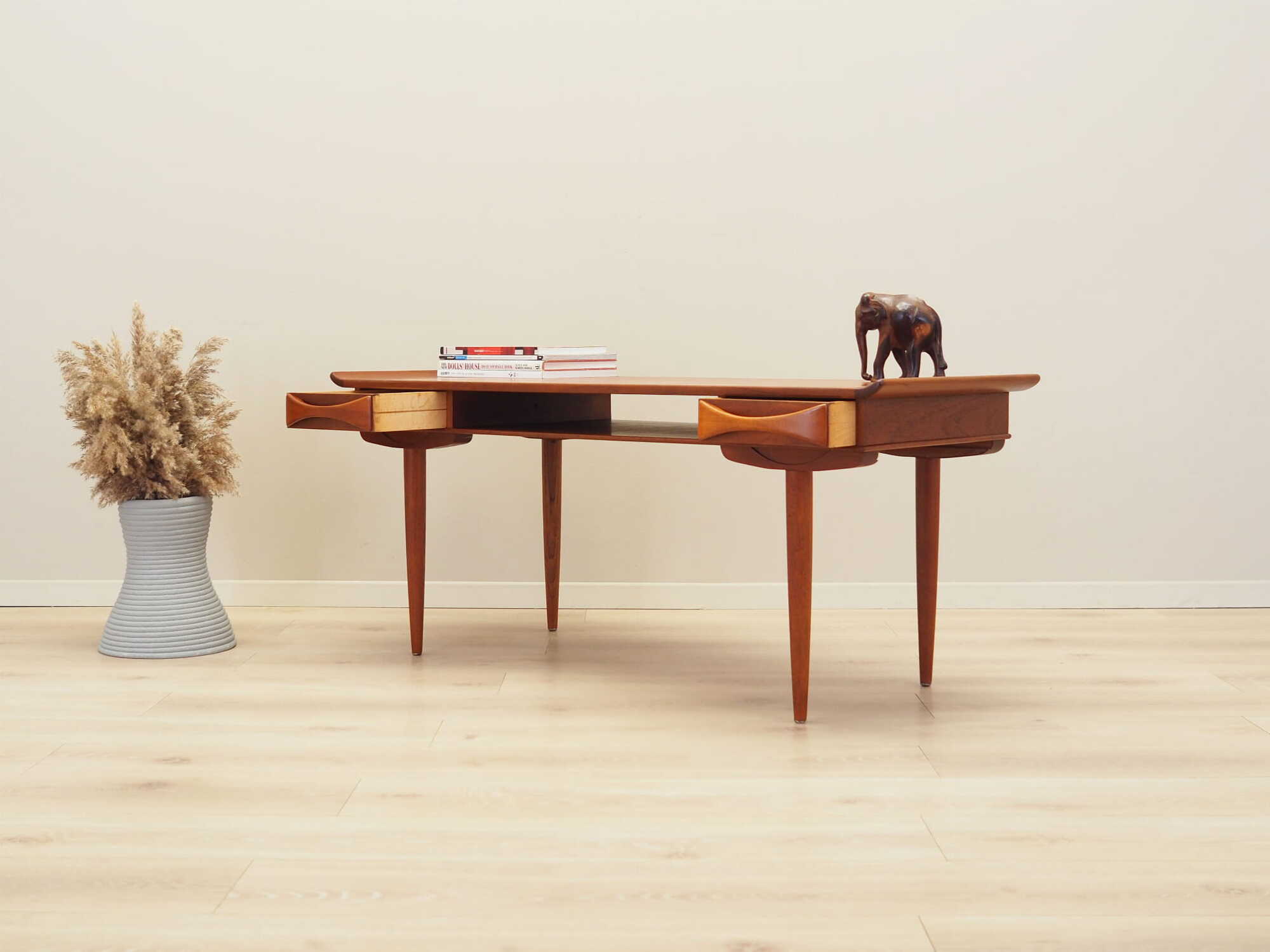Vintage Coffee Table Teak Brown 1970s 3