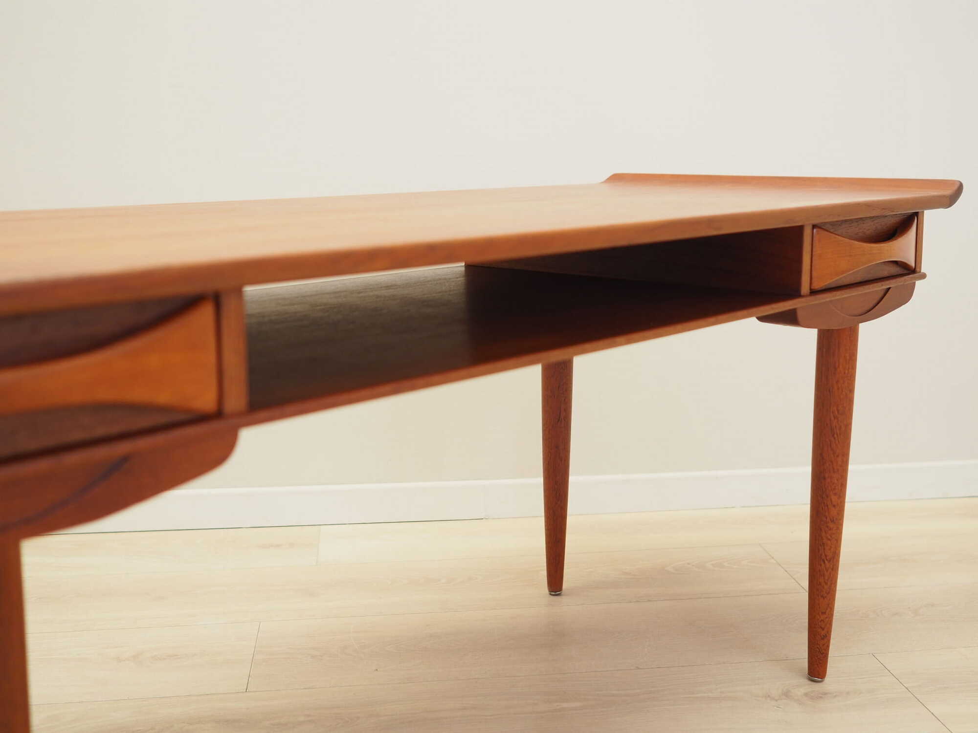 Vintage Coffee Table Teak Brown 1970s 8