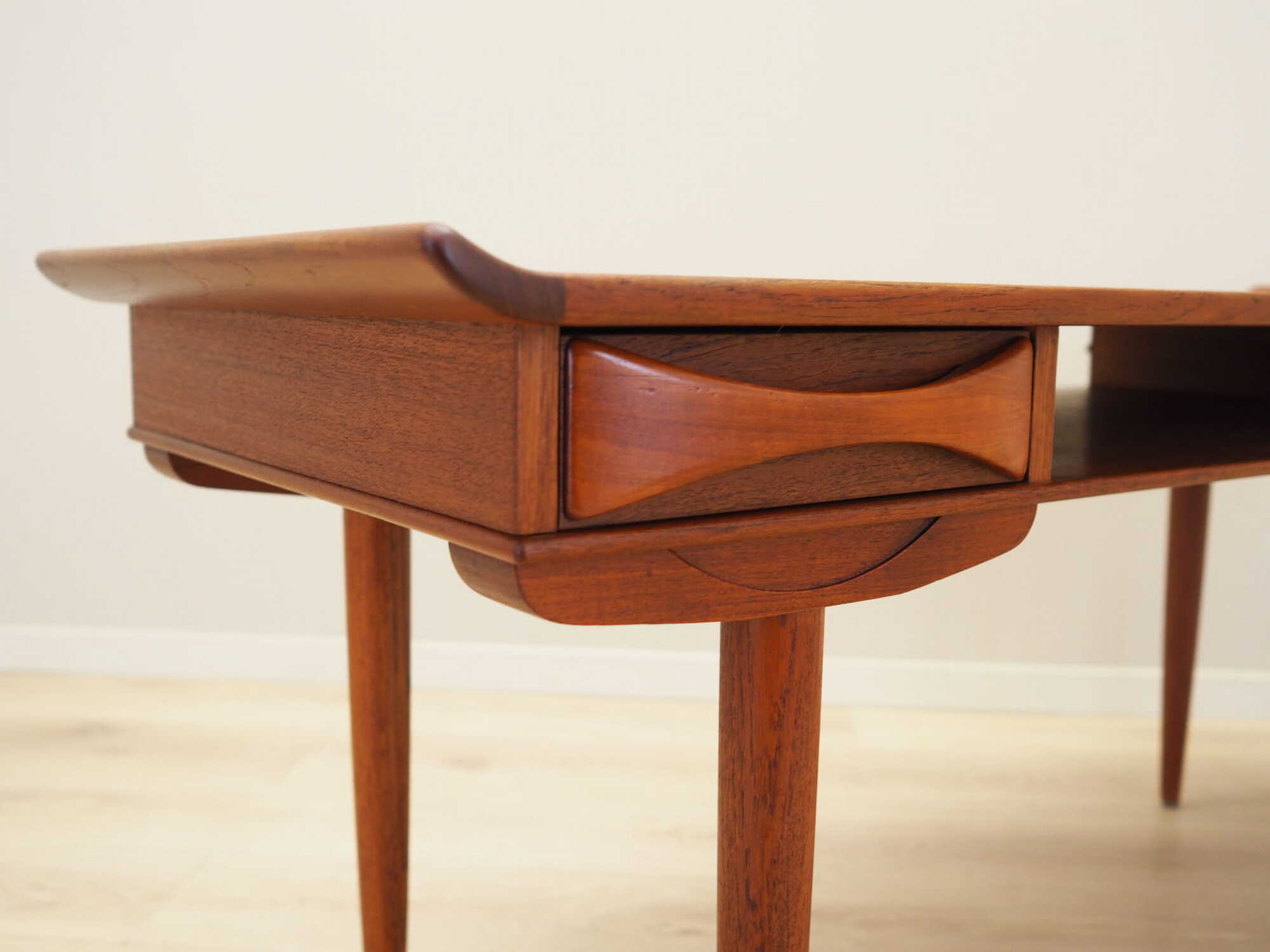 Vintage Coffee Table Teak Brown 1970s 6