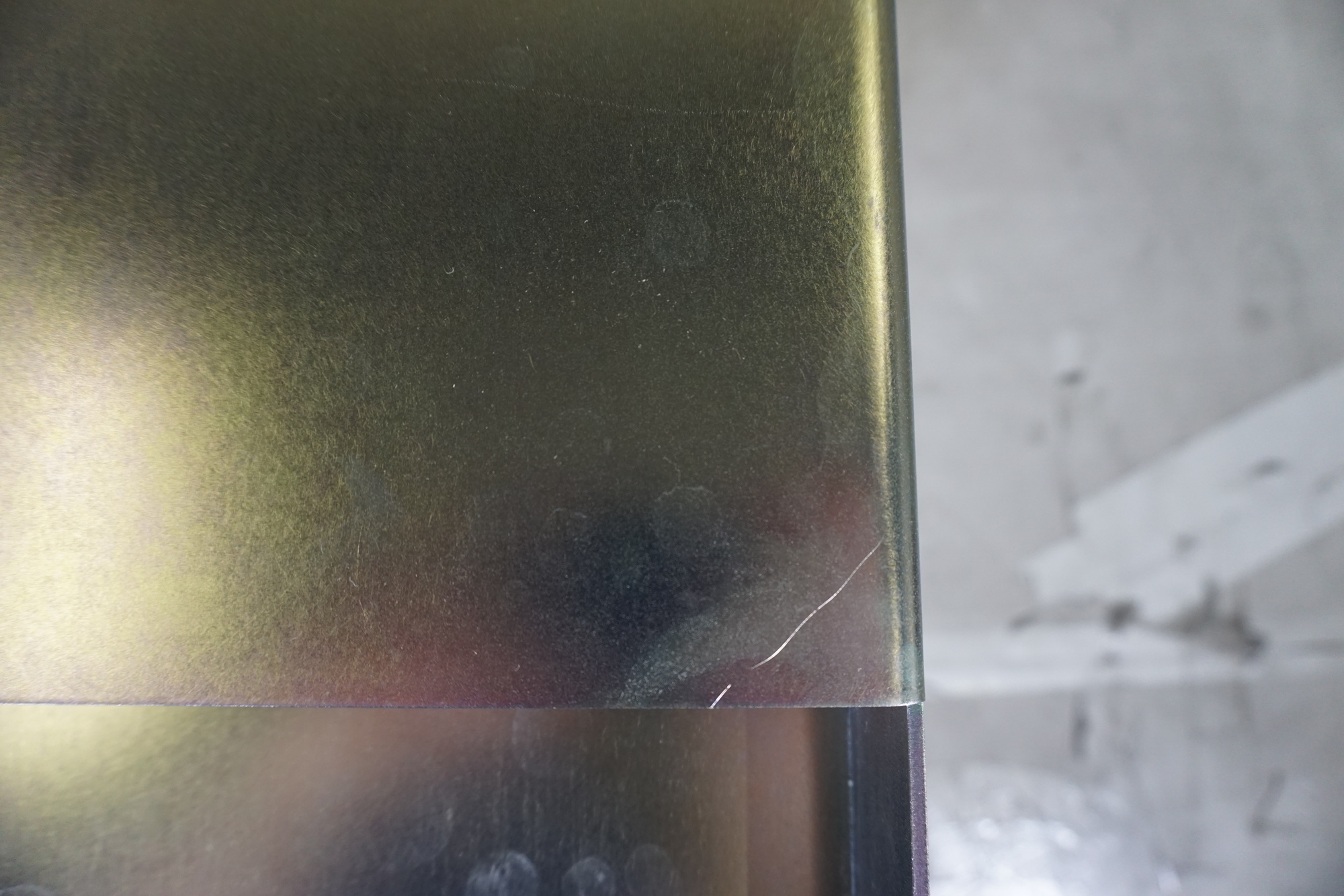 Meta Beistelltisch Stahl Pulverbeschichtet Yellow Chromate 4