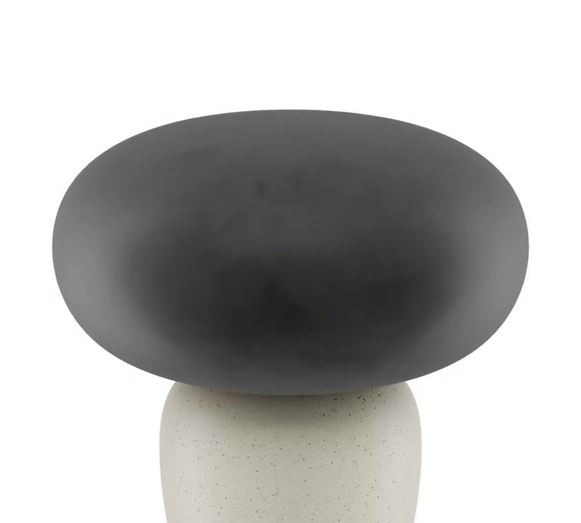 Tischleuchte Satiniertes Glas Schwarz 1