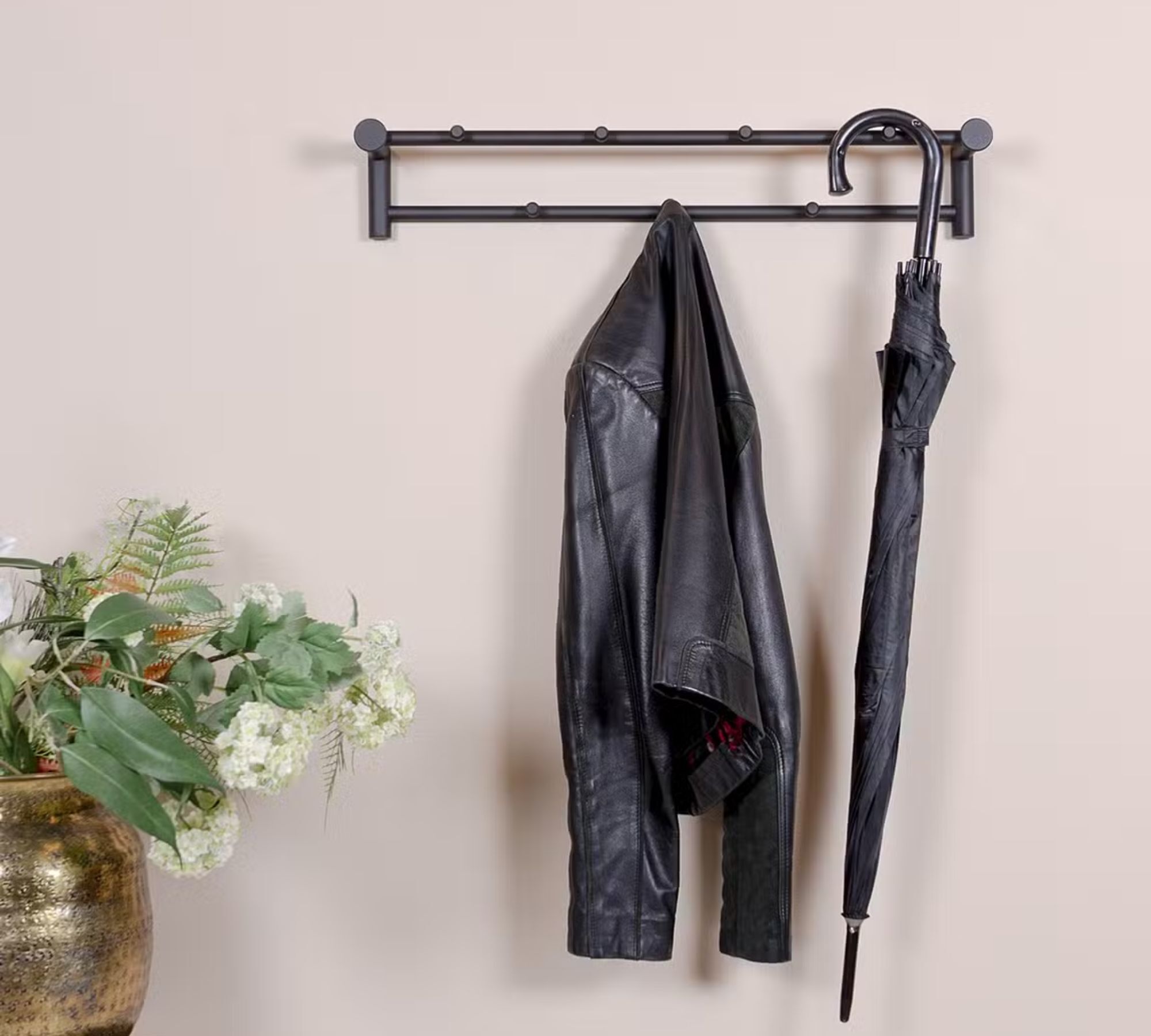 Coat rack metal black 1