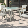 Nofi Garden table Metal Glass Cream 3
