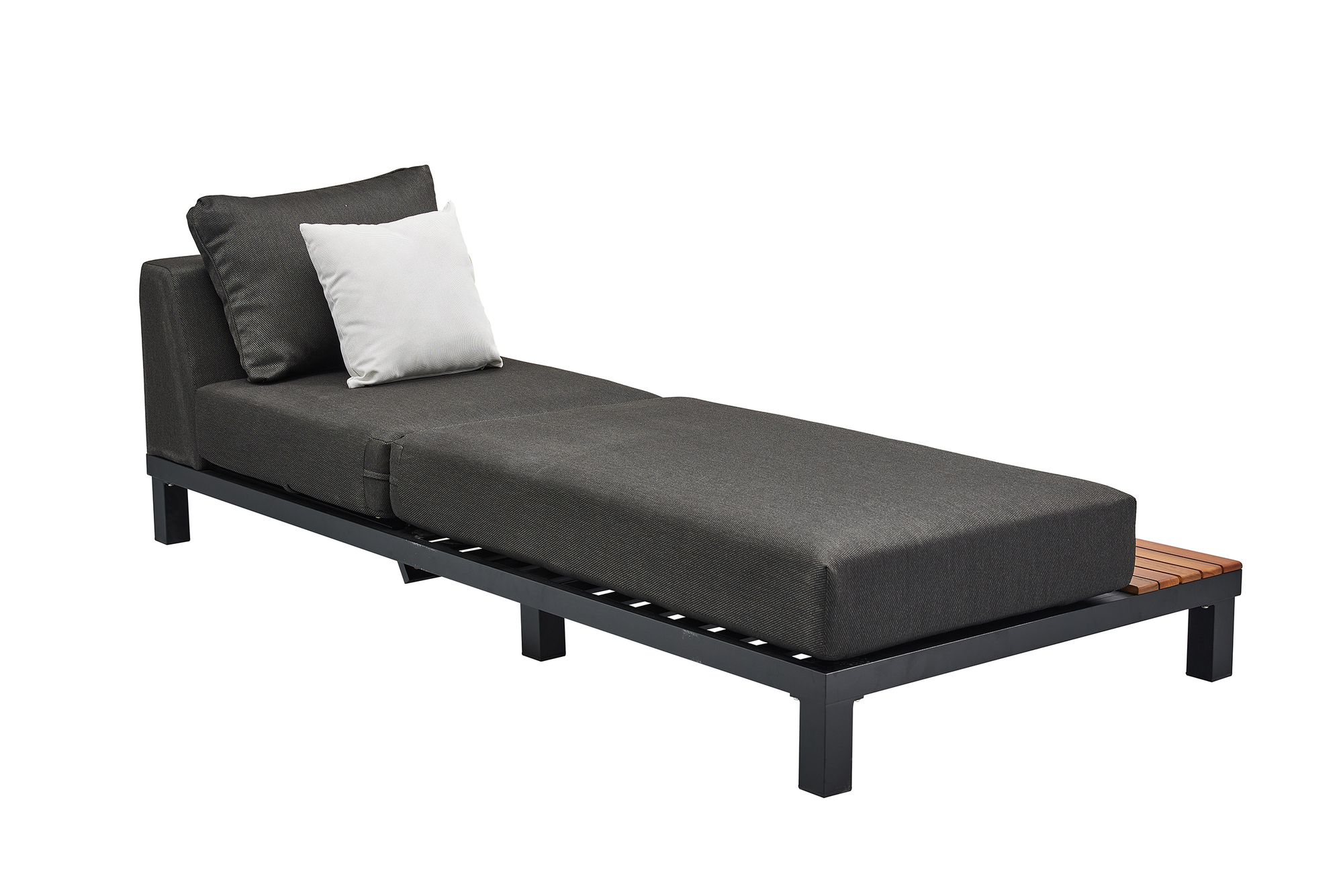 Polo Pro Lounge Metal Wood Anthracite 2