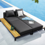 Polo Pro Lounge Metal Wood Anthracite 5