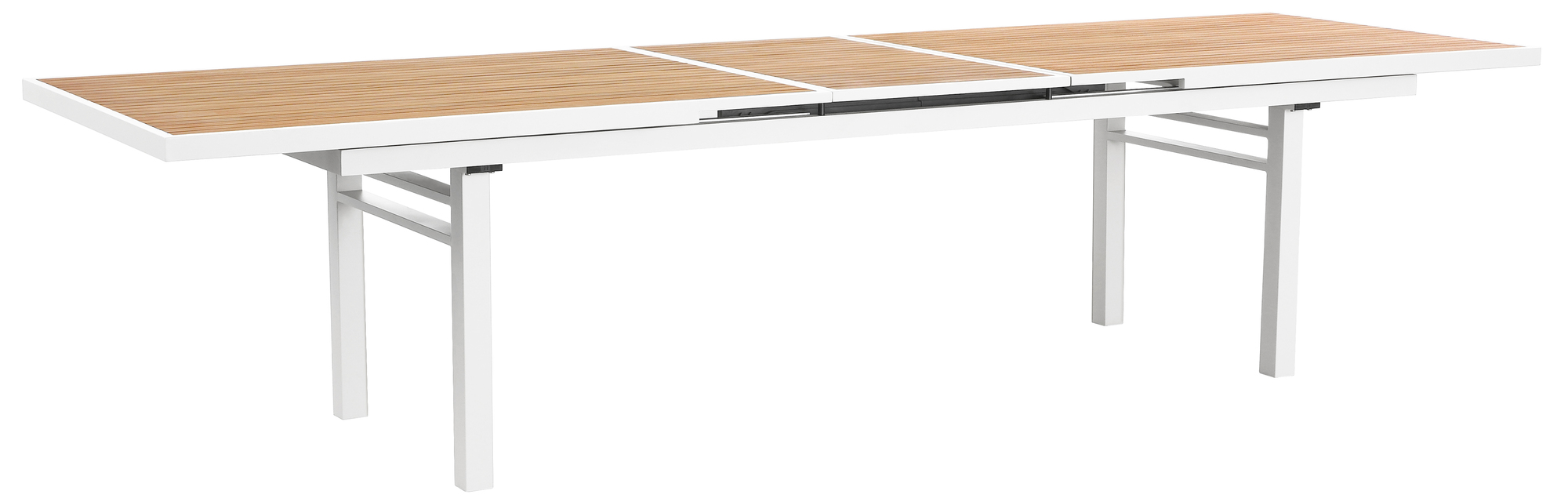 Nofi NEW/33 Extendable garden table metal wood white 1