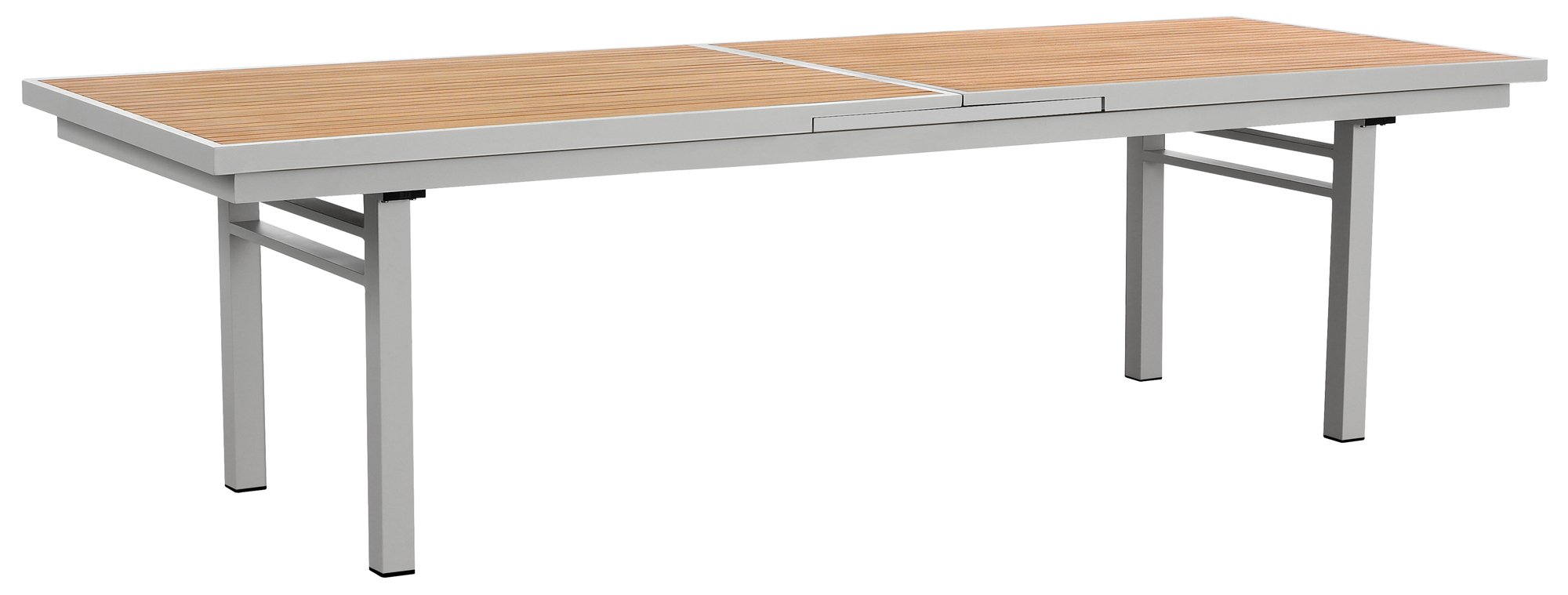 Nofi 2.0 Extendable Garden Table Metal Wood Cream 0